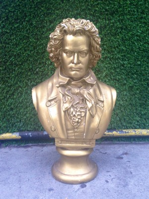 beethoven gold bust
