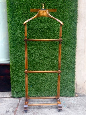 vintage wooden valet
