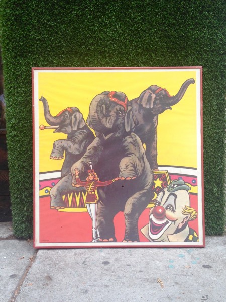circus framed poster