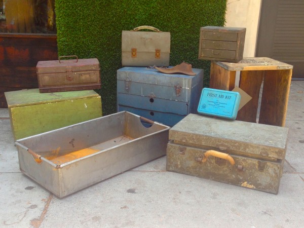 vintage boxes creates and suitcase