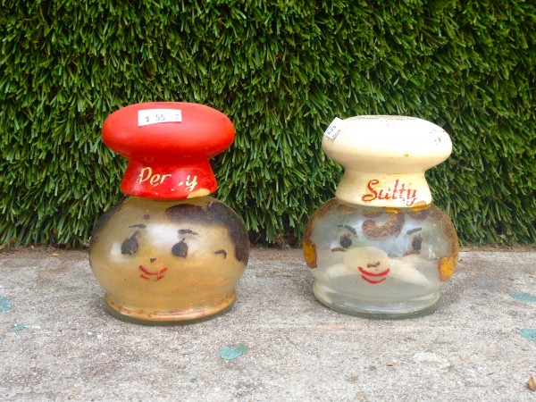 pair of vintage salt & pepper shakers