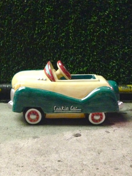 vintage car cookie jar