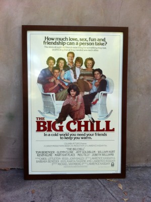 framed vintage the big chill poster