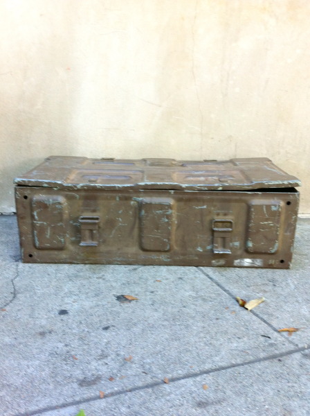 vintage army metal case