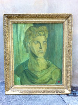 vintage painting of greek man