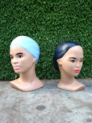 vintage ceramic heads