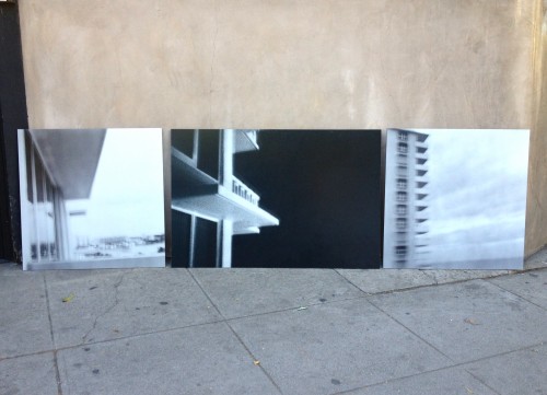 3 original black & white architectural photos