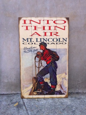 mt. lincoln colorado sign