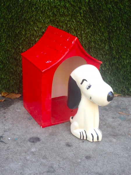 snoopy and his dog house