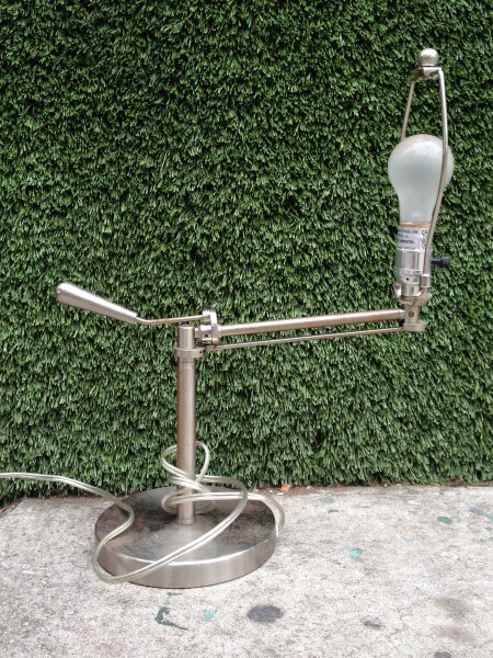 modern chrome adjustable lamp