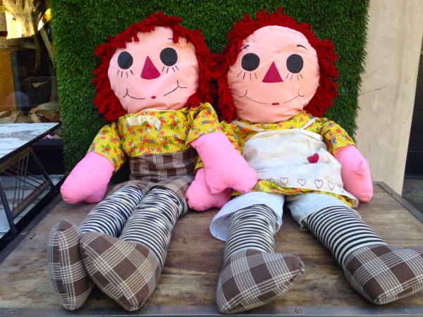 large raggedy ann and andy vintage doll