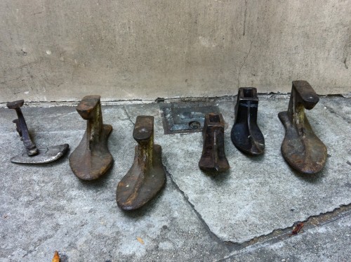 vintage iron shoe thingys