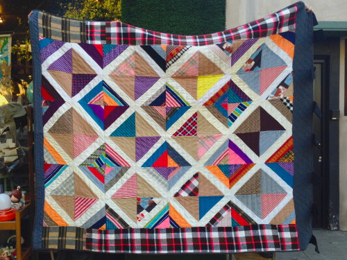 large vintage hand made quit