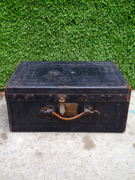 black small vintage suitcase