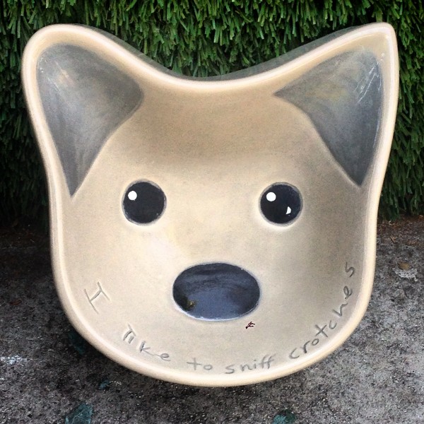 i like to sniff crotches dog bowl