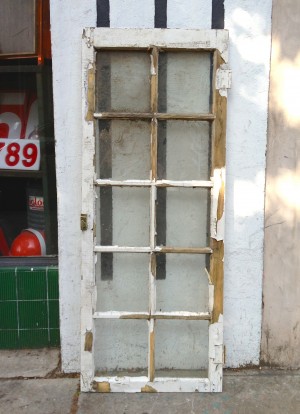 old white wooden window