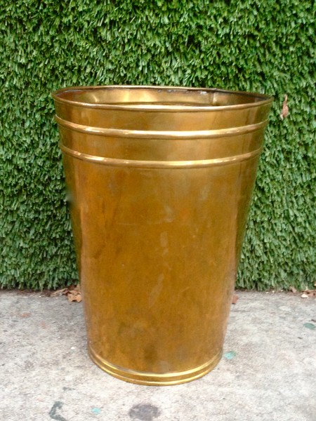 brass waste basket