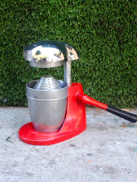 vintage red and chrome juice king