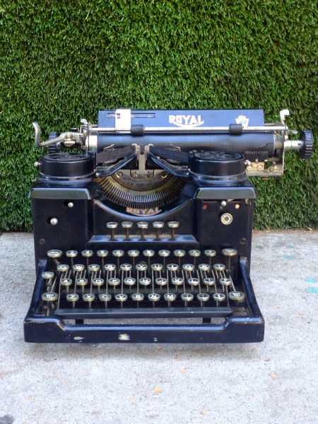 vintage royal typewriter