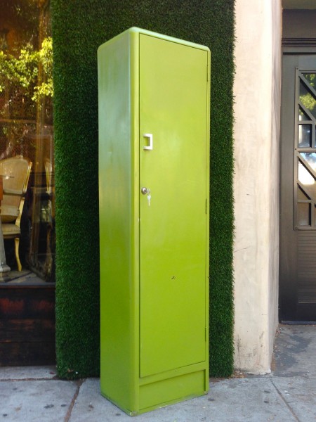 vintage lime green kitchen cabinet