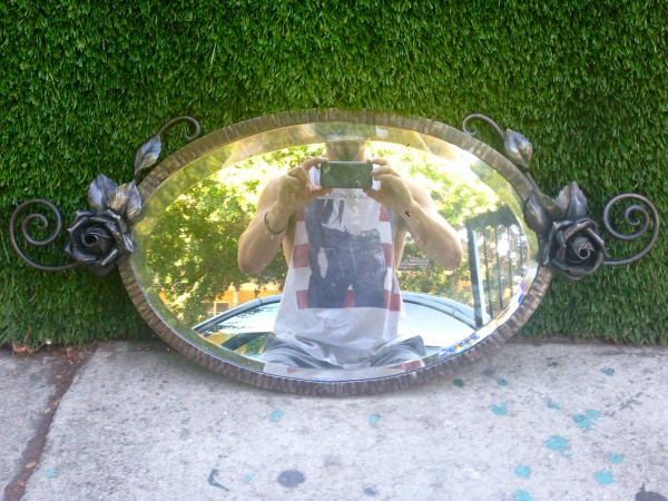 vintage ornate mirror