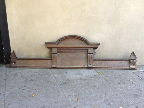 large vintage wooden molding