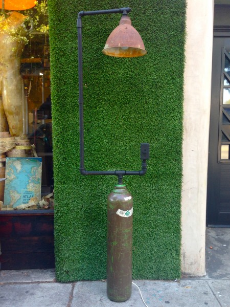 industrial fire extinguisher floor lamp