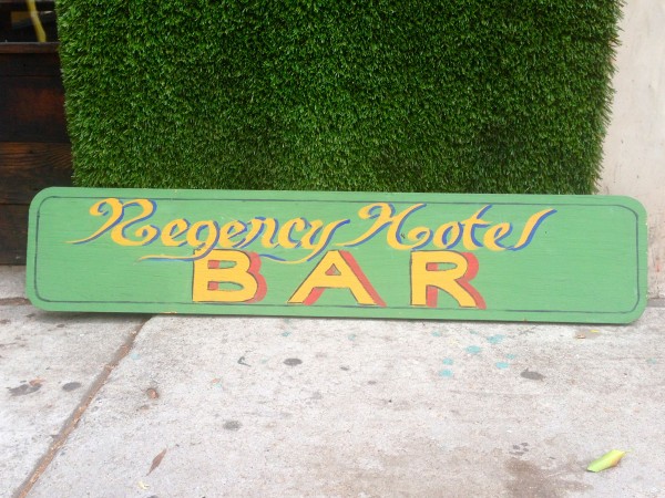 regency hotel bar sign