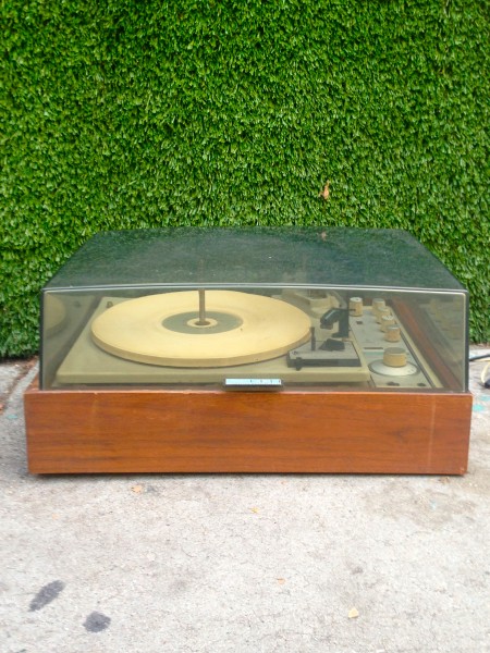 mid century record player