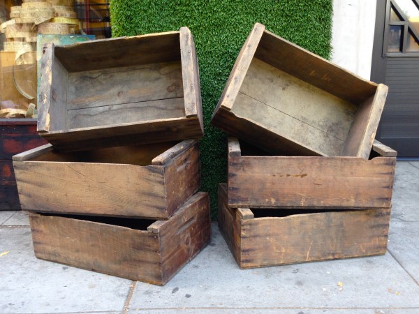 old wooden crates