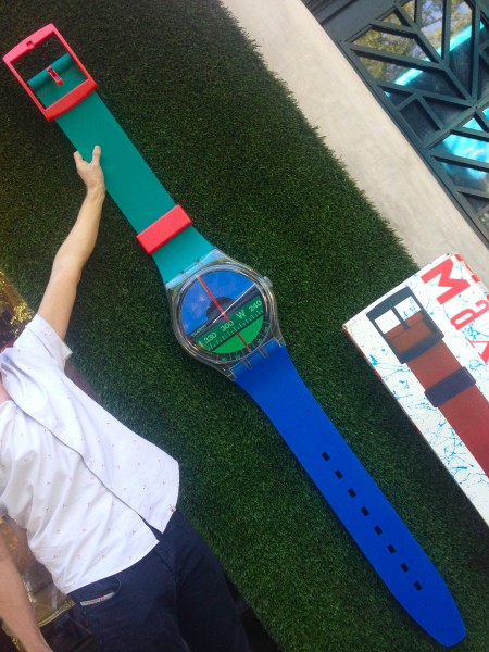 80’s maxi swatch wall clock