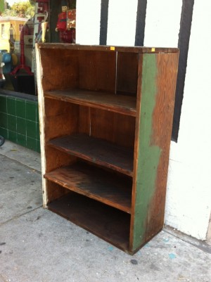 small vintage wooden shelf