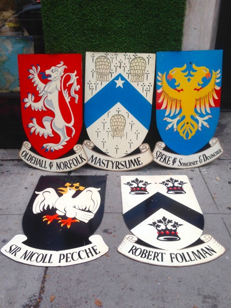 vintage shield signs