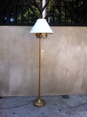 vintage gold floor lamp
