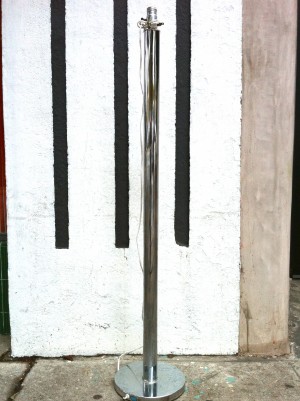 retro modern chrome floor lamp
