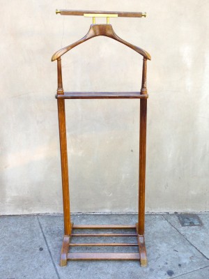 vintage wooden valet