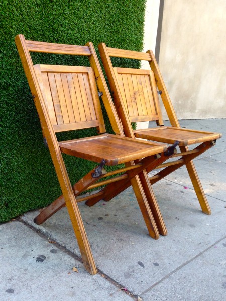 vintage wooden unique folding chairs