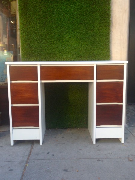 7 drawer wooden desk