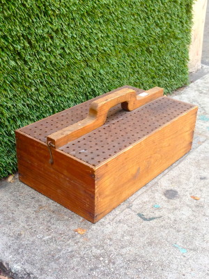wooden tool box