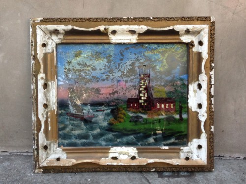 framed vintage artwork