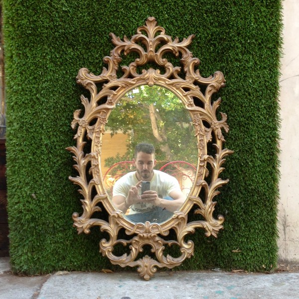 antique gold mirror