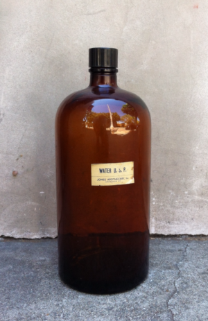 vintage glass bottle