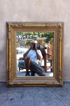 vintage gold mirror