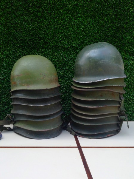 17 army helmets