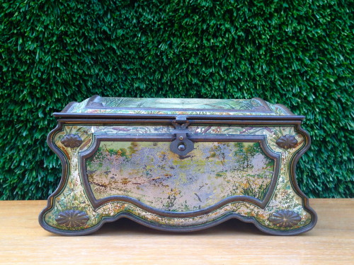 small metal mirrored box