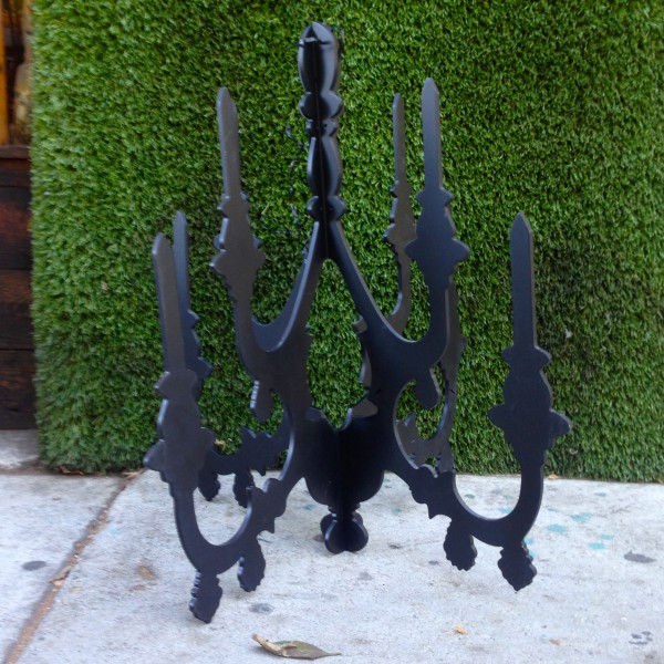 black chandelier cutout