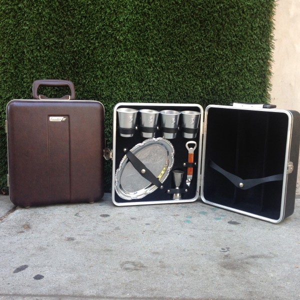 2 vintage bar sets