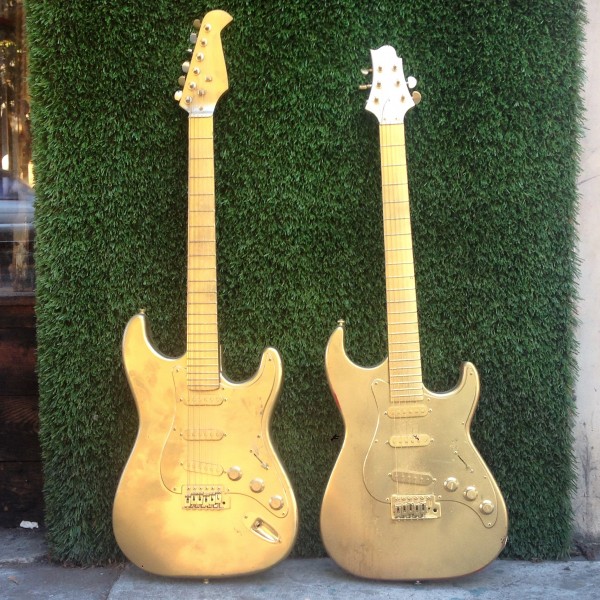 gold guitars