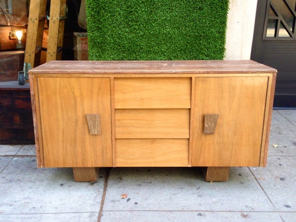 mid century credenza/dresser with reclaimed wood