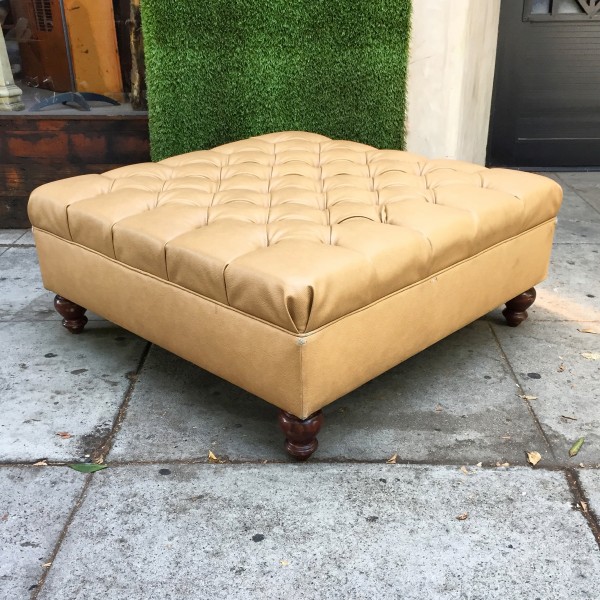 big tufted ottoman/coffee table